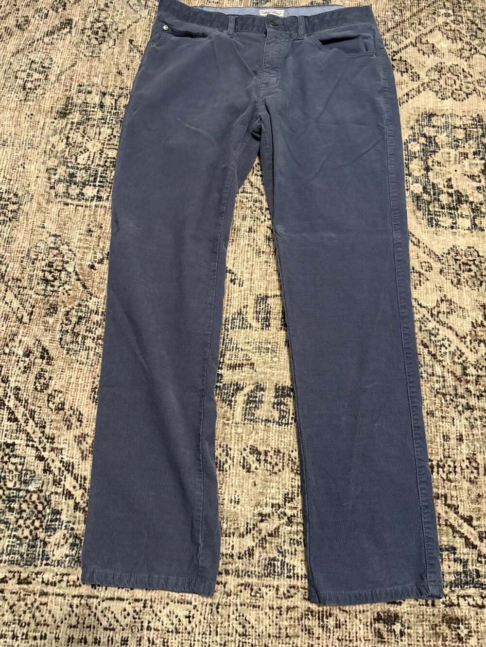 Peter Millar Men's Blue Corduroy 5-Pocket Pants Size 34